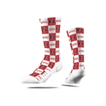 Crew Length Sock Repeating SD Interlock and SDSU Aztecs