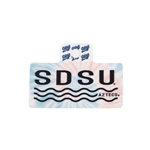 SDSU Aztecs Chewy Lifestyle Decal Tiedye