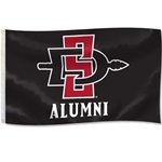 SD Interlock Alumni Flag - Black