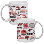 SDSU Aztecs Beachy Beverly Bistro Mug